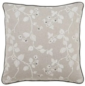 Cuscino Grigio Fiori 60 x 60 cm Quadrato