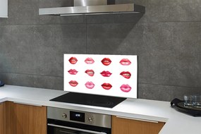 Rivestimento parete cucina Labbra rosse e rosa 100x50 cm