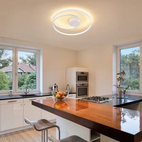 Brilagi- Plafoniera LED dimmerabile TWISTER LED/48W/230V diam. 50 cm bianco + telecomando