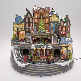 Villaggio di Natale stazione H 38 cm