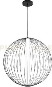 Lampadario a sospensione led sextant nera in manganese 36w 4800lm 2...