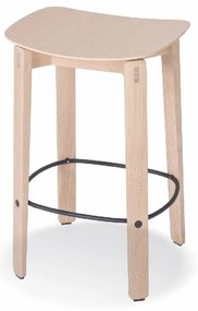 Sedia da bar di colore naturale in rovere massiccio (altezza della seduta 65 cm) Nora – Gazzda