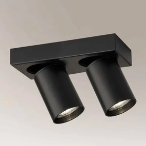 Shilo 7972 - Faretto TARUMI 2xGU10/15W/230V nero