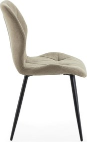 Sedie da pranzo kaki in set di 4 Luna - Marckeric