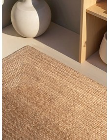 Tappeto di colore naturale in iuta reversibile e tessuto a mano 80x150 cm Sharmila Natural Brown – Hanse Home