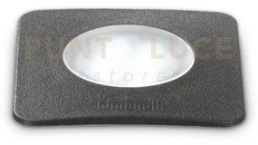 Way square segnapassi ip67 1 luce attacco gu10 nero 9cm fascio lumi...