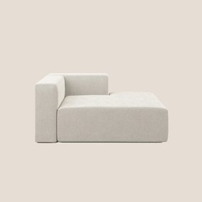Nettuno modulo chaise longue in morbido tessuto bouclè T07 bianco