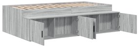 Struttura letto  grigio sonoma 90x200 cm