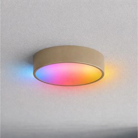 Brilagi-LED CLARE Lampada da soffitto dimmerabile per bagno RGBW 2xE27/9W/230V IP54 Wi-Fi beige