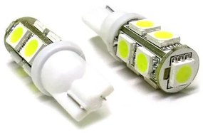 Lampada Led T10 W5W 9 Smd 5050 Bianco Luci Posizione 12V