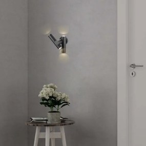 LED Luce Spot a parete da esterno 2xLED/3W/230V 4000K IP44 nero