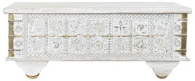 Tavolo aggiuntivo DKD Home Decor MB-182010 Bianco Dorato Metallo Legno di mango 115 x 60 x 45 cm