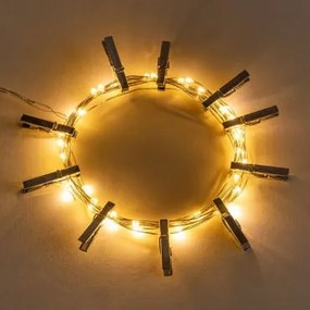 Ghirlanda LED decorativa con clip (3,50 m) Inça Cromato - Sklum
