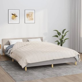 Coperta Ponderata Crema Chiaro 200x220 Cm 13 Kg Tessuto /