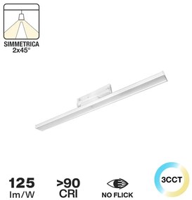 Lampada LED Lineare 34W, Trifase,60cm, simm. 2x45° con driver Philips Colore Bianco Variabile CCT