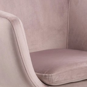 Sedia da ufficio rosa Nora - Actona