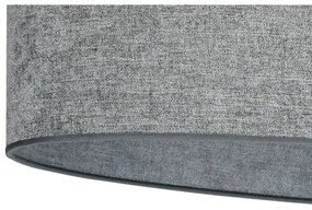 Duolla - Lampadario a sospensione con filo OVAL 1xE27/15W/230V grigio