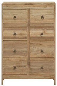 Cassettiera 55x30x90 cm in legno massello di teak