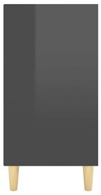 Credenza grigio lucido 103,5x35x70 cm in truciolato