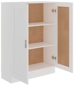 Libreria bianca 82,5x30,5x115 cm in legno multistrato