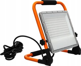 Proiettore LED con stativo, 100 W, 230 V, 4500 K, IP65, arancione