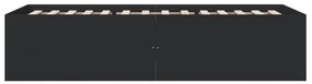 Giroletto nero 90x200 cm in legno multistrato