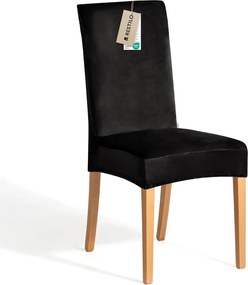 Coprisedia nero con rivestimento elastico per sedie 48 cm Sento – Restilo