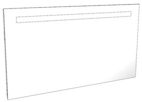 Specchio plane rettangolare 120 x 66.2 cm