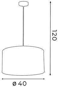 Lampadario FELIX 1xE27/60W/230V nero