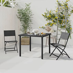 Set Da Pranzo Per Esterni 3 Pz İn Acciaio /