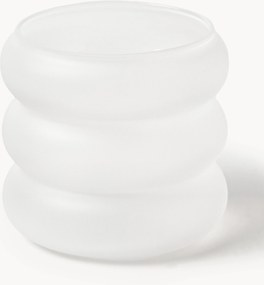 Set di 4 bicchieri piccoli in vetro soffiato borosilicato Bubbly