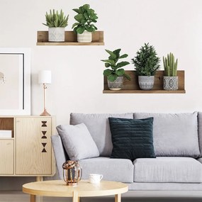 Adesivo da parete 60x35 cm 3D effect Green Plants - Ambiance