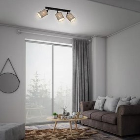 Briloner 2078-034 - Faretto SPOTLIGHT 3xE27/25W/230V grigio/nero