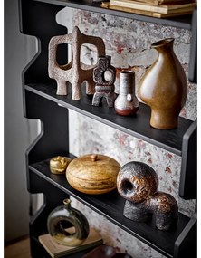 Libreria in legno di pino nero 84x140x20 cm Savoya - Bloomingville