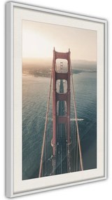 Poster  Bridge in San Francisco I  Cornice Quadri Cornice d'oro, Larghezza x Altezza Home decor 20x30