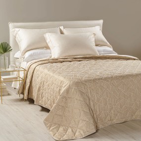 Copriletto Trapuntato in Raso Jacquard Silver Matrimoniale