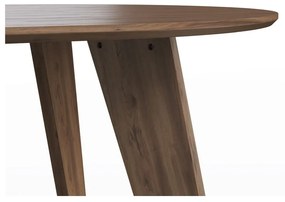 Tavolo da pranzo con piano in legno di noce di colore naturale 100x180 cm Lago - TemaHome