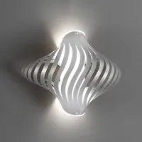 Applique Plafoniera 2 Luci Shell In Polilux Silver Made In Italy