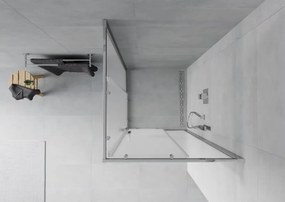 Mexen Rio cabina doccia quadrata 80 x 80 cm, brina, cromo - 860-080-080-01-30