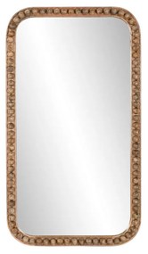 Specchio da parete Home ESPRIT Naturale Legno di mango Palle 51 x 3,5 x 91 cm