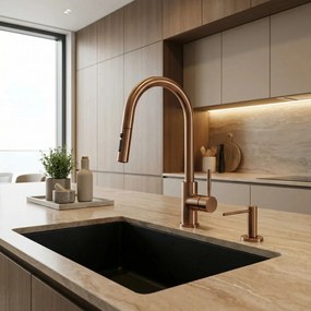 Dispenser lavello sapone  Rea erogatore DEX Brush Copper