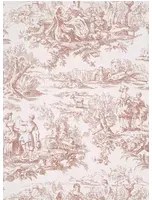 Little Greene Carta da parati Lovers Toile - Blush