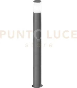 Sigaro paletto in alluminio grigio cemento 1 luce attacco e27 ip54 ...