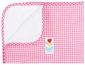 Copriletto per lettino rosa e bianco, 100 x 150 cm - Tiseco Home Studio