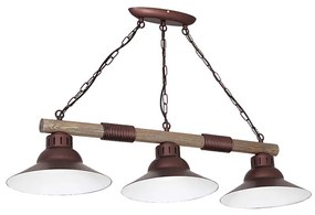 Lampadario a sospensione con catena JOSE 3xE27/60W/230V