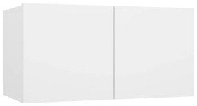 Set mobili tv 4 pz bianco in truciolato