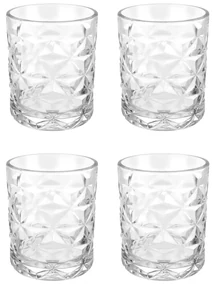 Set 4 bicchieri acqua Estrella in vetro