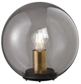 Lampada da tavolo in vetro nero , ø 25 cm Dini - Fischer &amp; Honsel