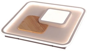 Plafoniera LED moderno SURY, beige 50x50 cm dimmerabile, 5862 lumen