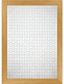 Cornice100x140 cm in legno dorato lucido per puzzle